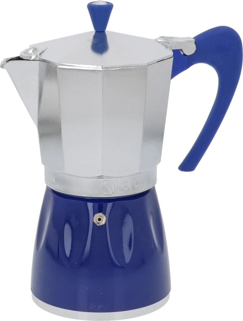 G.A.T. Moka Delizia 9-Cup Moka Pot - Blue 1 G.A.T. Moka Delizia 9-Cup Moka Pot - Blue