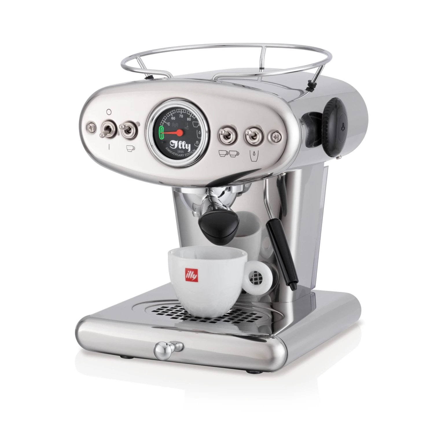 Illy X1 Anniversary E.S.E. Pod & Ground Coffee Machine - Stainless 3 Illy X1 Anniversary E.S.E. Pod & Ground Coffee Machine - Stainless - Image 3
