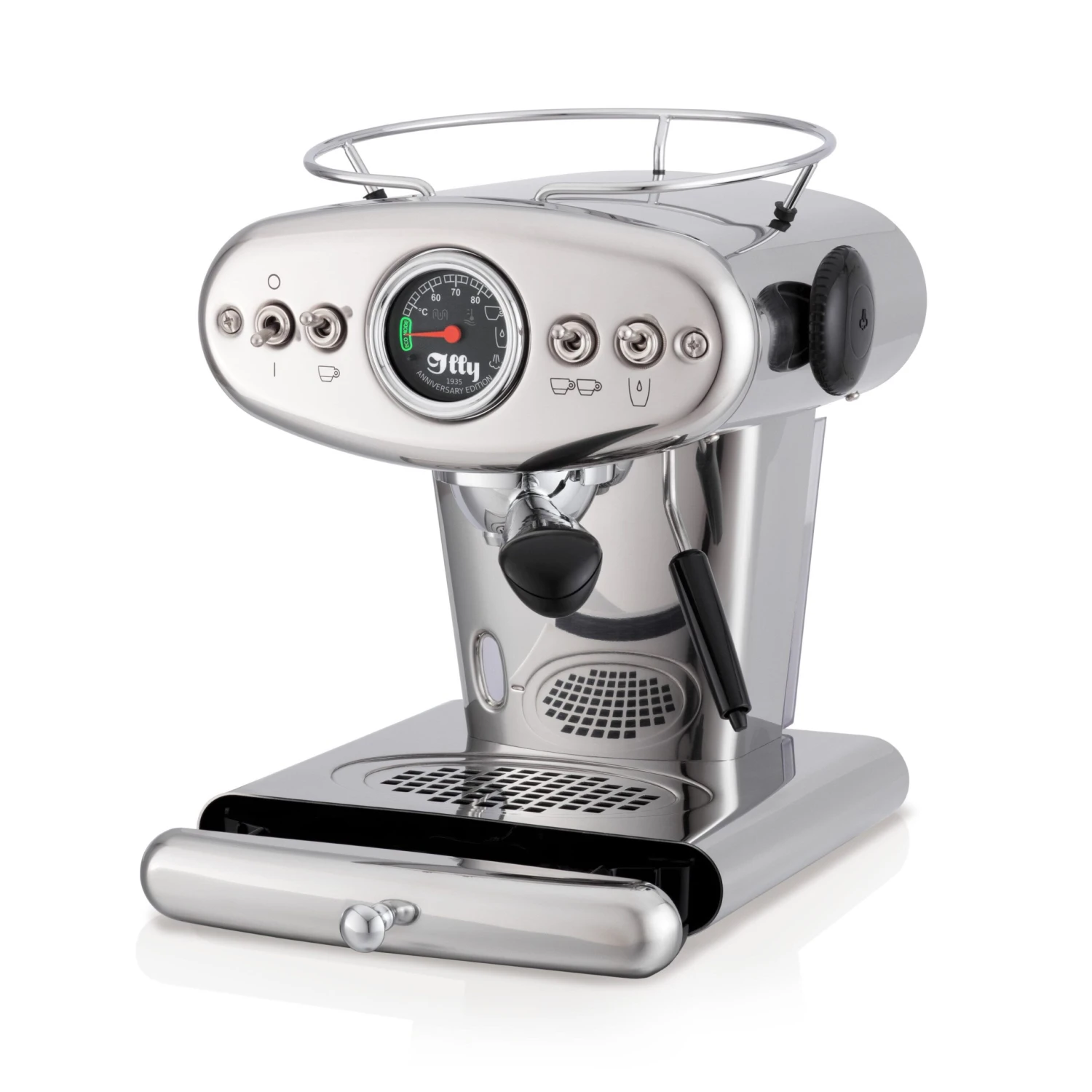 Illy X1 Anniversary E.S.E. Pod & Ground Coffee Machine - Stainless 4 Illy X1 Anniversary E.S.E. Pod & Ground Coffee Machine - Stainless - Image 4