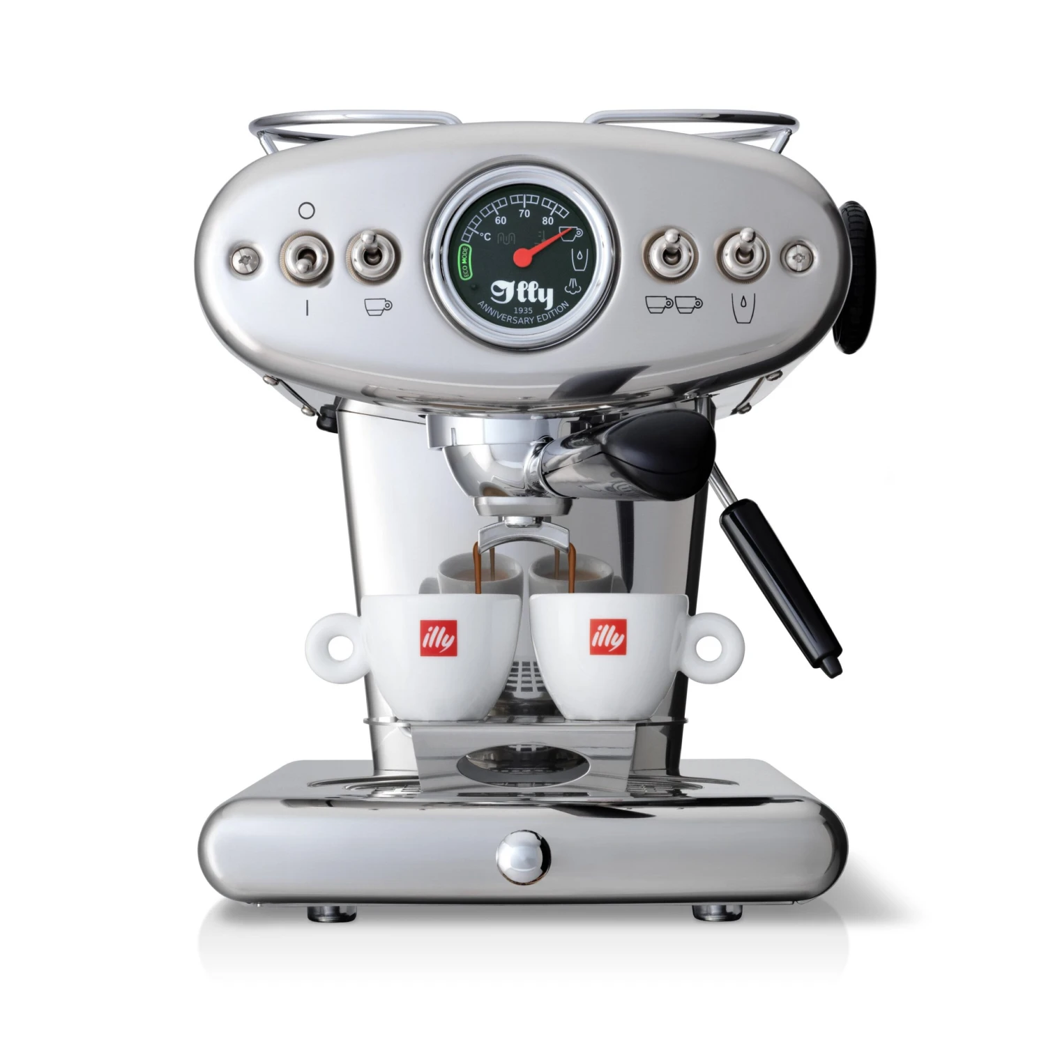 Illy X1 Anniversary E.S.E. Pod & Ground Coffee Machine - Stainless 2 Illy X1 Anniversary E.S.E. Pod & Ground Coffee Machine - Stainless - Image 2