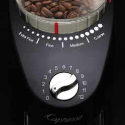 Capresso Infinity Plus Conical Burr Coffee Grinder In Black -Coffee Promotion Shop 570.01InfinityPlusDialHR