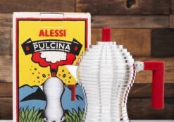 Illy Alessi Pulcina 3 Cup Moka Pot - Red -Coffee Promotion Shop AlessiPulcina Banner scaled