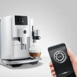 JURA E8 Espresso Machine - Piano White (NAA) 27 JURA E8 Espresso Machine - Piano White (NAA) -Coffee Promotion Shop AppSoftw JOE E8 PW 2020 smartPhone Original 29434