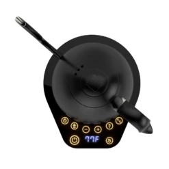 Brewista Artisan Electric Gooseneck Kettle - All Black -Coffee Promotion Shop ArtisanKettlesolidblackonblacktopview