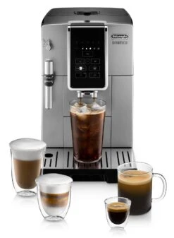 DeLonghi Dinamica ECAM35025SB Espresso Machine -Coffee Promotion Shop DinamicaECAM35025SBWhitebackground allcoffeedrinks