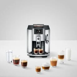 JURA E8 Espresso Machine - Chrome (NAA) -Coffee Promotion Shop E8 Chrome NAA infinitytable specialties square