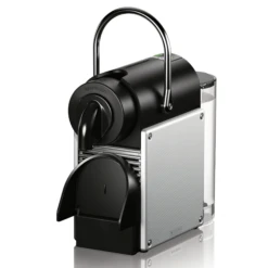 Nespresso Pixie Espresso Machine By DeLonghi With Aeroccino - Aluminum -Coffee Promotion Shop EN124S Angled bfbda737 4db8 48fe b204 05144ba5e596