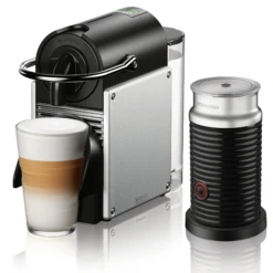 Nespresso Pixie Espresso Machine By DeLonghi With Aeroccino - Aluminum