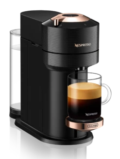 Nespresso Vertuo Next Premium Espresso Machine By DeLonghi With Aeroccino - Black Rose Gold -Coffee Promotion Shop ENV120BAE 01
