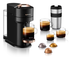 Nespresso Vertuo Next Premium Espresso Machine By DeLonghi With Aeroccino - Black Rose Gold -Coffee Promotion Shop ENV120BAE 02