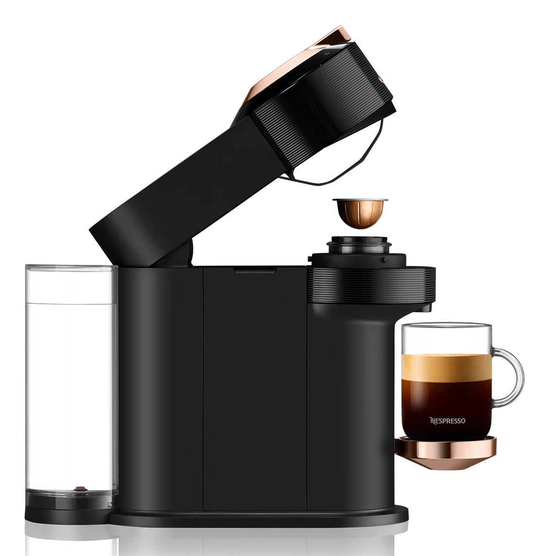 Nespresso Vertuo Next Premium Espresso Machine By DeLonghi - Black Rose Gold 3 Nespresso Vertuo Next Premium Espresso Machine By DeLonghi - Black Rose Gold - Image 3