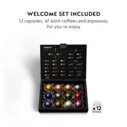 Nespresso Vertuo Next Premium Espresso Machine By DeLonghi - Black Rose Gold 21 Nespresso Vertuo Next Premium Espresso Machine By DeLonghi - Black Rose Gold -Coffee Promotion Shop ENV120BWelcomeSet