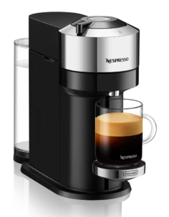 Nespresso Vertuo Next Deluxe Espresso Machine By DeLonghi - Chrome