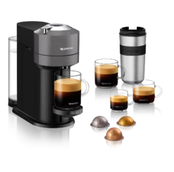 Nespresso Vertuo Next Espresso Machine By DeLonghi - Grey -Coffee Promotion Shop ENV120GY 02