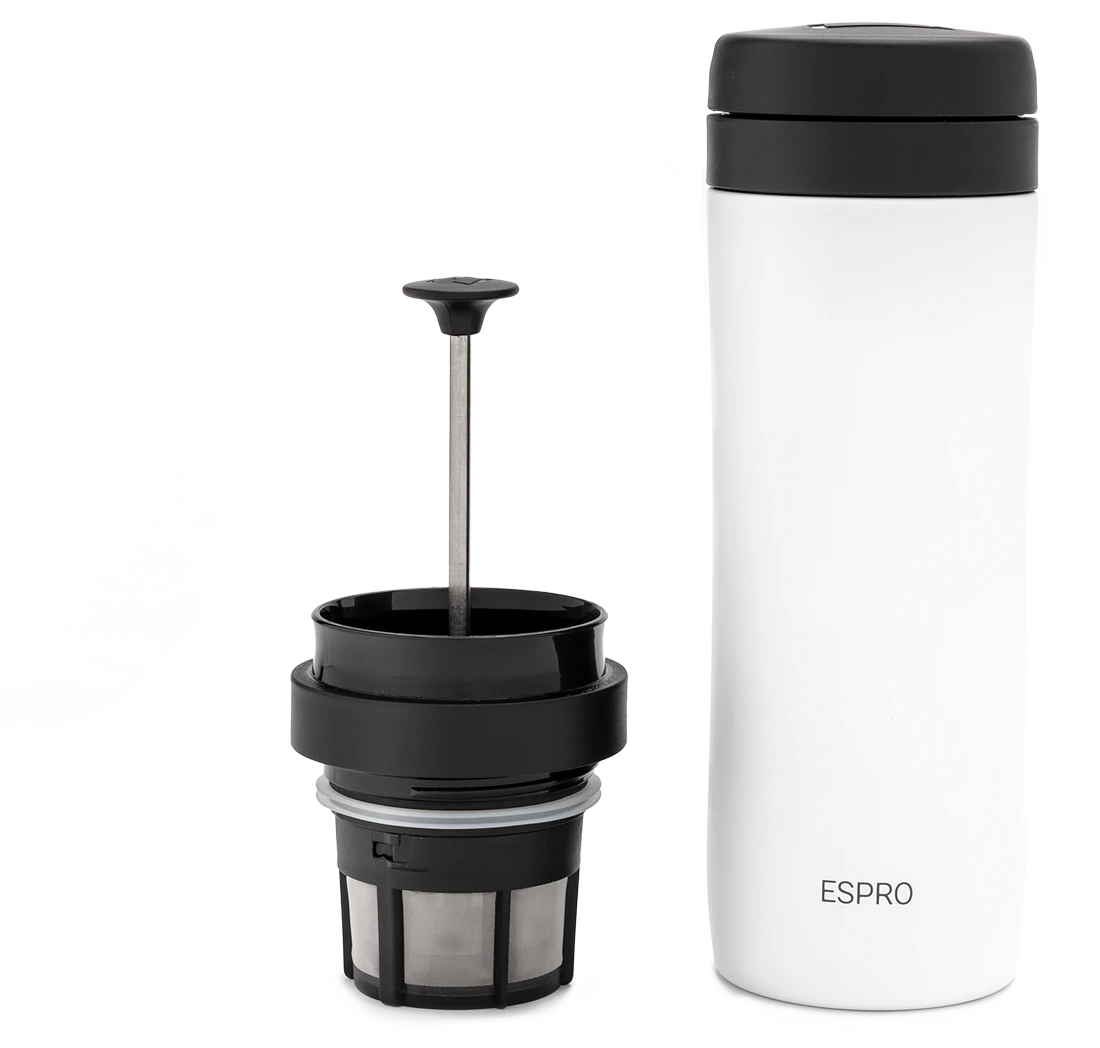Espro P1 Travel Press For Coffee - White 1 Espro P1 Travel Press For Coffee - White