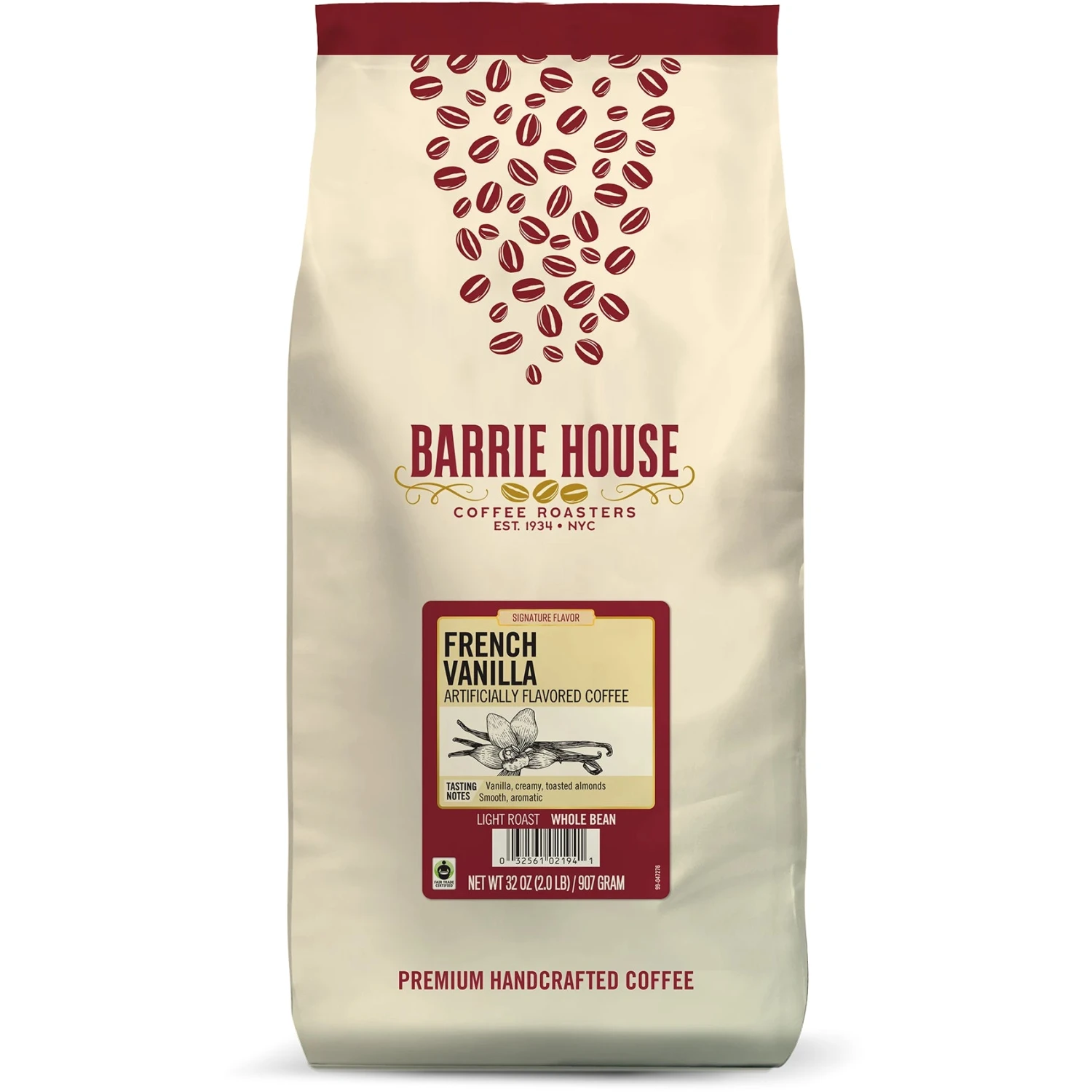 Barrie House French Vanilla Fair Trade Organic Coffee 1 Barrie House French Vanilla Fair Trade Organic Coffee