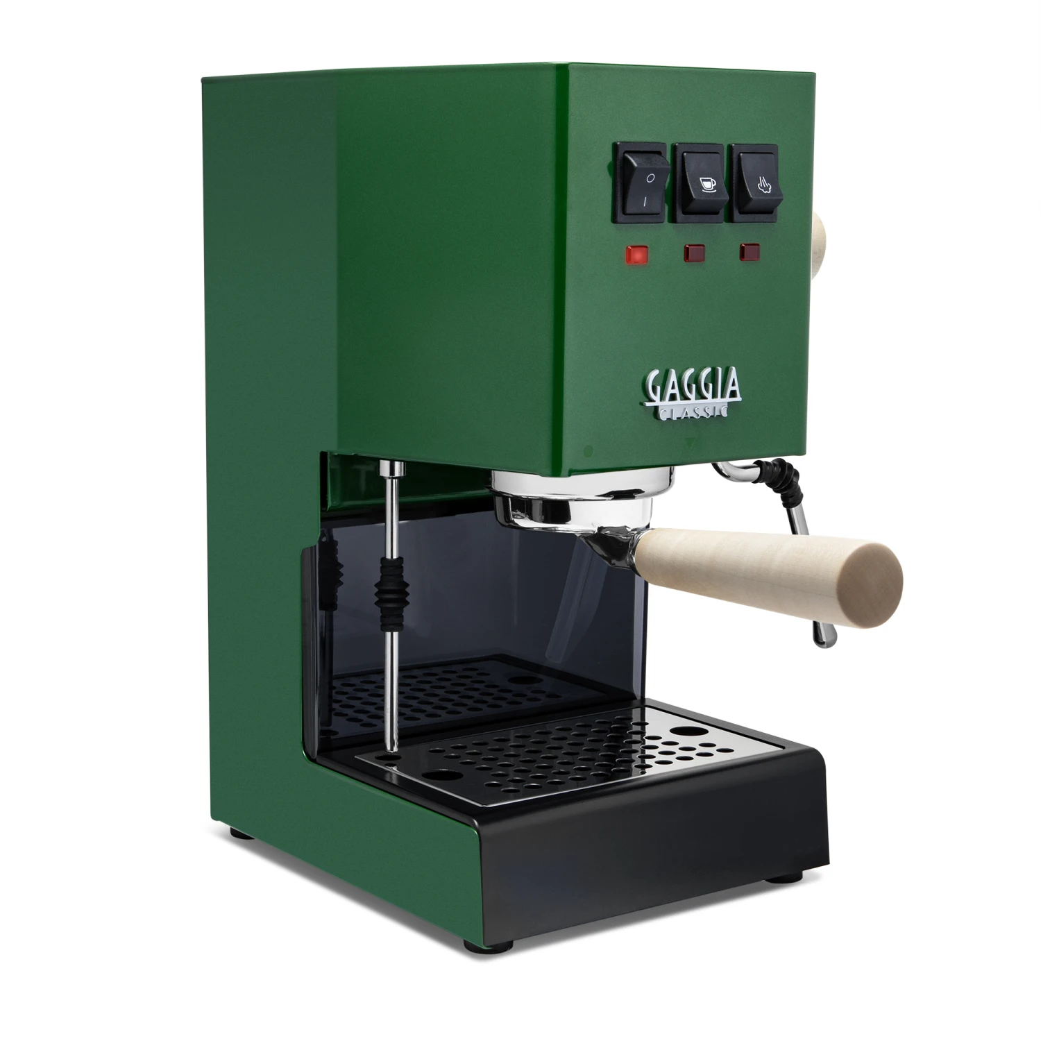 Gaggia Classic Evo Pro Espresso Machine In Jungle Green With Tiger Maple 1 Gaggia Classic Evo Pro Espresso Machine In Jungle Green With Tiger Maple