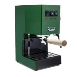 Gaggia Classic Evo Pro Espresso Machine In Jungle Green With Tiger Maple 8 Gaggia Classic Evo Pro Espresso Machine In Jungle Green With Tiger Maple -Coffee Promotion Shop GACLASSICEVOPROGRNTM Green Maple Single EVO 2082