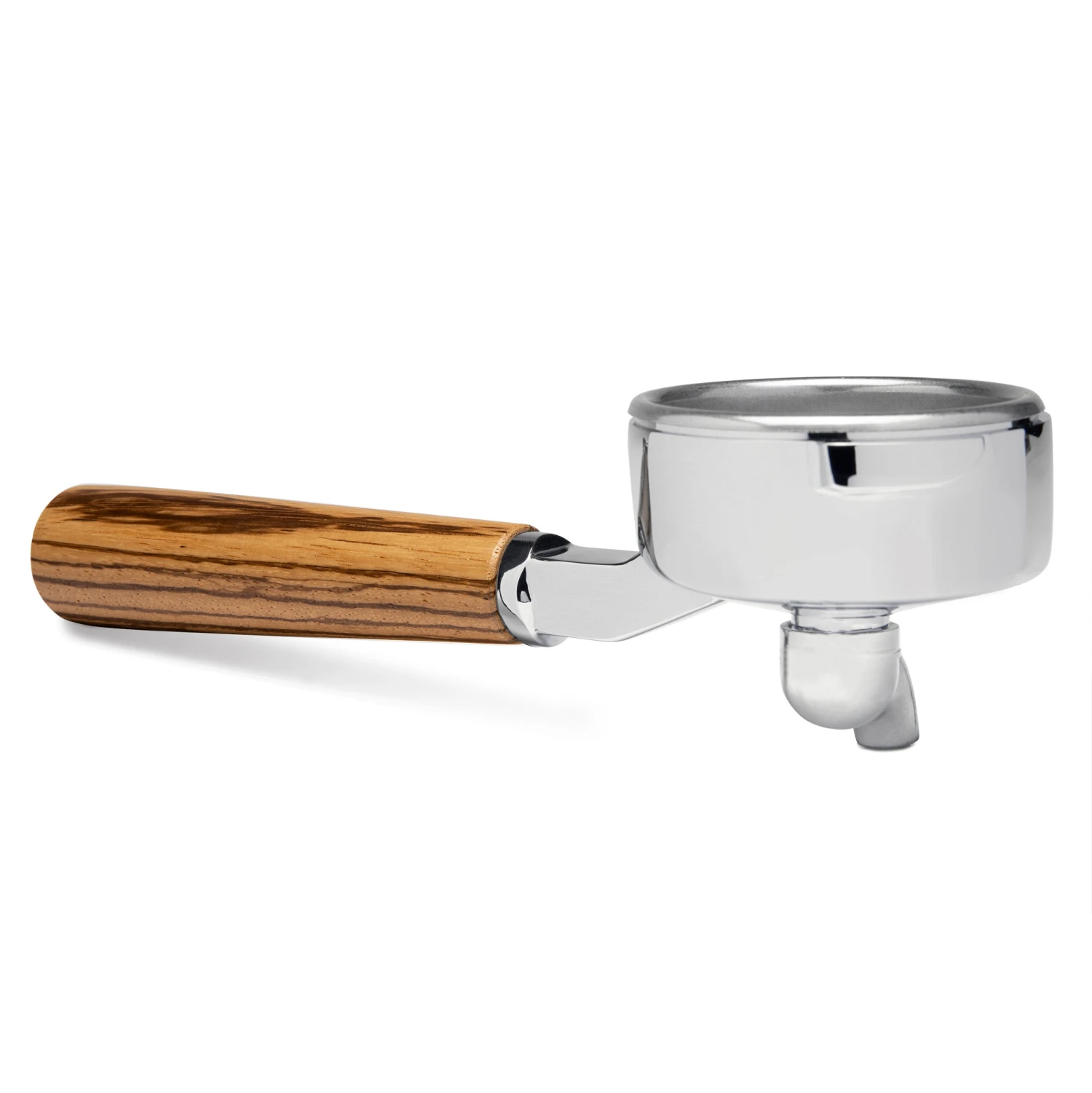 Zebra Wood Single Spout Gaggia Portafilter 1 Zebra Wood Single Spout Gaggia Portafilter
