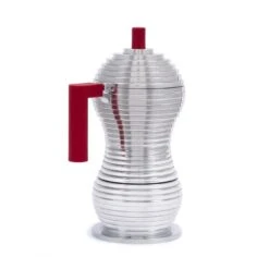Illy Alessi Pulcina 3 Cup Moka Pot - Red -Coffee Promotion Shop IMG 5814 scaled