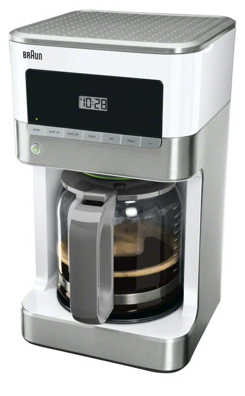 Braun KF6050WH BrewSense Coffee Maker In White 1 Braun KF6050WH BrewSense Coffee Maker In White