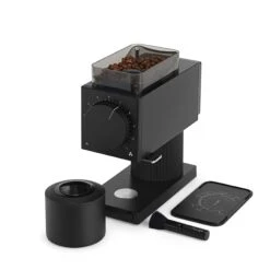 Fellow Ode Brew Grinder Gen 2 - Matte Black 12 Fellow Ode Brew Grinder Gen 2 - Matte Black -Coffee Promotion Shop OdeBrewGrinderGen2MatteBlack34AngleAllComponents1 scaled