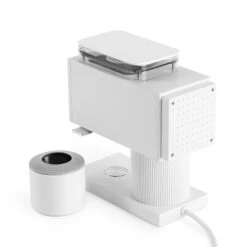 Fellow Ode Brew Grinder - Matte White -Coffee Promotion Shop OdeWhite Detail RearVieww Cup