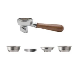 Lelit 58mm Double Spout Coffee Slide Portafilter - Walnut 5 Lelit 58mm Double Spout Coffee Slide Portafilter - Walnut -Coffee Promotion Shop PDCPF15 DNA2