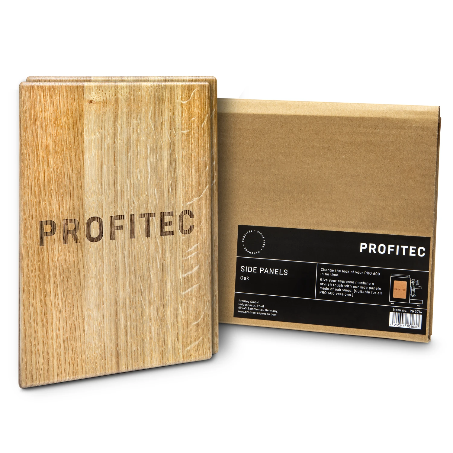 Profitec Pro 600 Side Panels (Set Of 2) - Oak 1 Profitec Pro 600 Side Panels (Set Of 2) - Oak