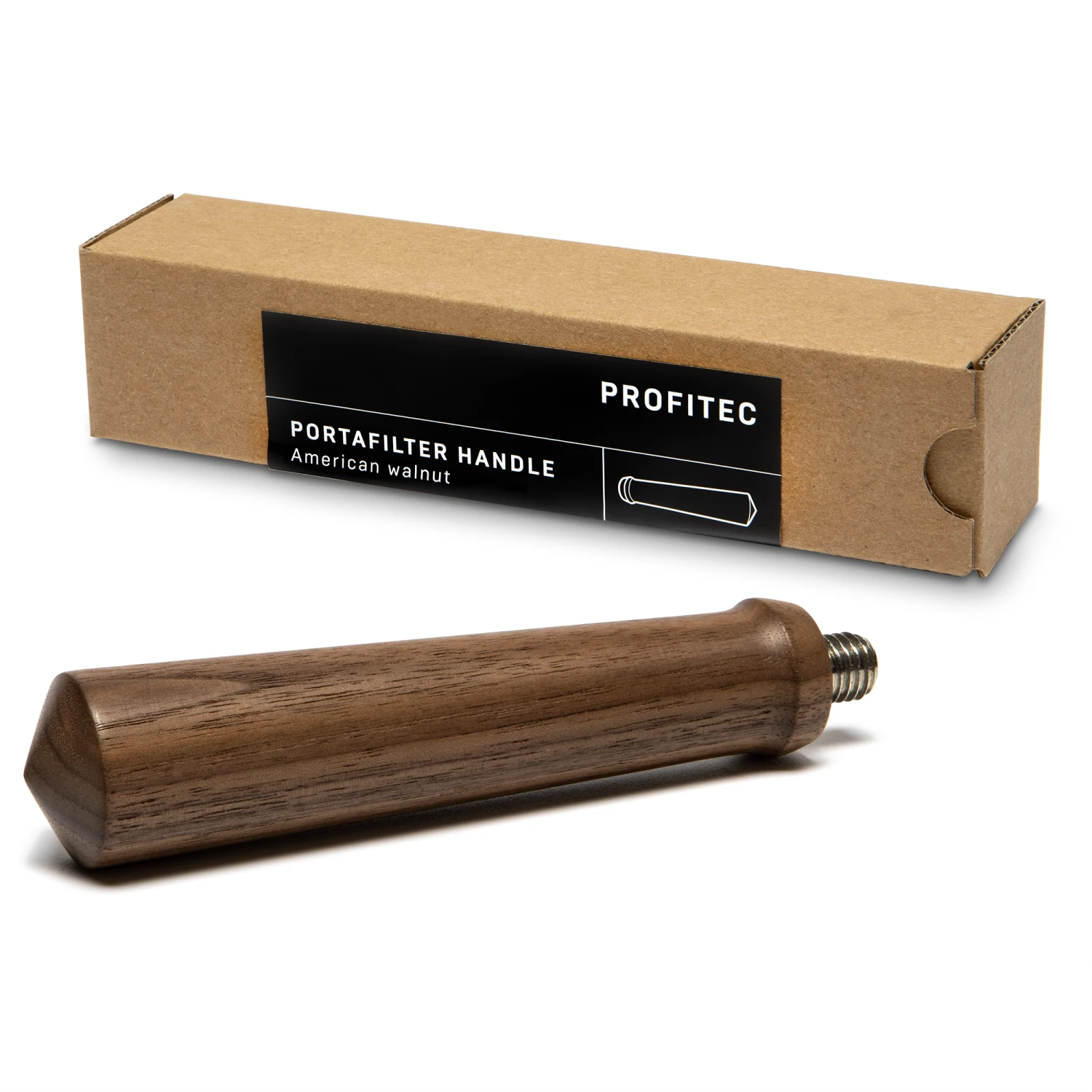 Profitec Twist And Change Portafilter Handle - American Walnut 1 Profitec Twist And Change Portafilter Handle - American Walnut