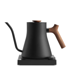 Fellow Stagg EKG Pro 0.9L Pour Over Kettle - Matte Black With Walnut Accents