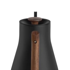 Fellow Stagg EKG Pro 0.9L Pour Over Kettle - Matte Black With Walnut Accents -Coffee Promotion Shop StaggEKGPro MatteBlackWalnut HandleFacing 1