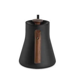 Fellow Stagg EKG Pro 0.9L Pour Over Kettle - Matte Black With Walnut Accents -Coffee Promotion Shop StaggEKGPro MatteBlackWalnut HandleFacing 2