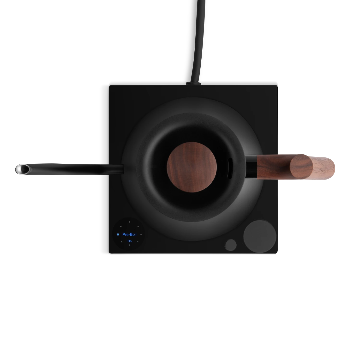 Fellow Stagg EKG Pro Studio Edition 1L Pour Over Kettle - Matte Black With Walnut Accents 5 Fellow Stagg EKG Pro Studio Edition 1L Pour Over Kettle - Matte Black With Walnut Accents - Image 5