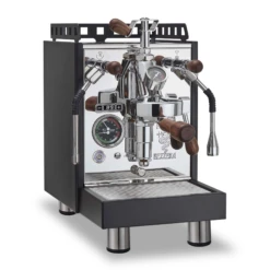 Bezzera Aria PID Espresso Machine With Flow Control - Total Black With Rosewood
