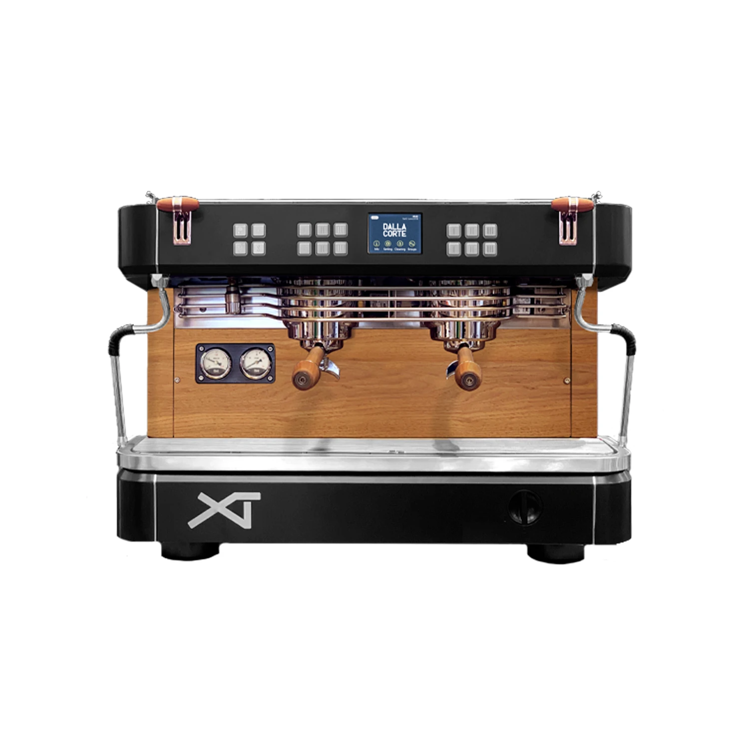 Dalla Corte XT Classic Espresso Machine - 2 Group Dark Walnut 1 Dalla Corte XT Classic Espresso Machine - 2 Group Dark Walnut