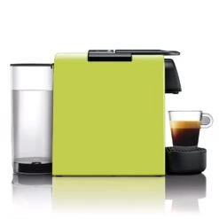 Nespresso Essenza Mini In Lime Green 6 Nespresso Essenza Mini In Lime Green -Coffee Promotion Shop essenza mini dl lime green side view web