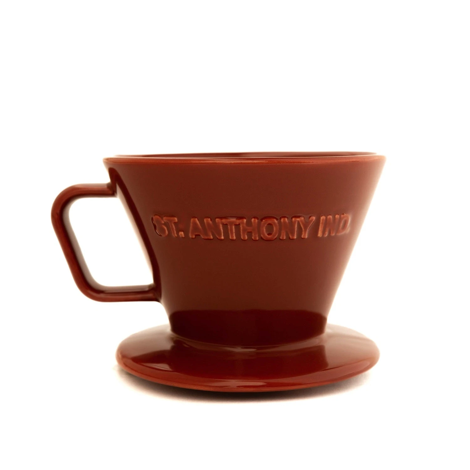 Saint Anthony Industries F70 Ceramic Flatbottom Pourover Brewer - Mahoney Brown 1 Saint Anthony Industries F70 Ceramic Flatbottom Pourover Brewer - Mahoney Brown