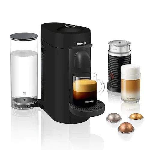 Nespresso VertuoPlus And Aeroccino Bundle In Black Matte 1 Nespresso VertuoPlus And Aeroccino Bundle In Black Matte
